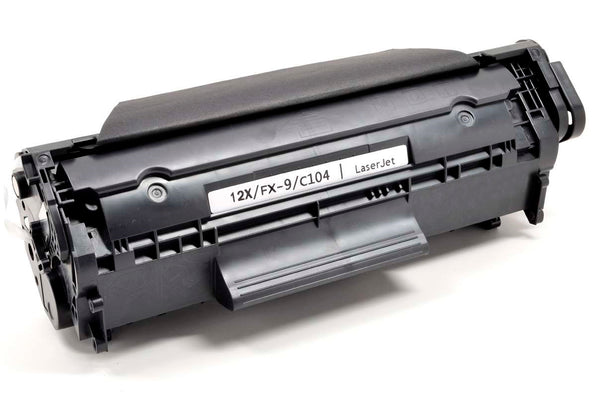 Premium Mono Laser Toner Cartridge. Replacement for Canon CRG104, FX9, FX10, HP Q2612A